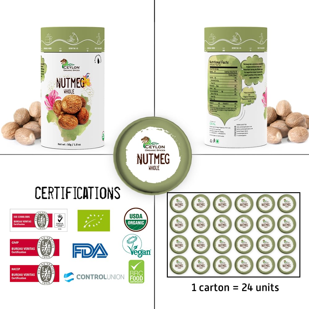 Buy Organic Nutmeg Whole